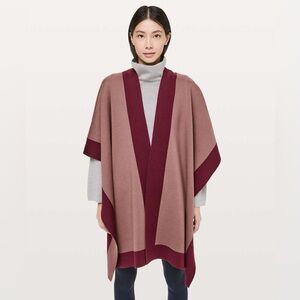Lululemon Bundle Up Wrap *reversible Spanish Oak/Savannah